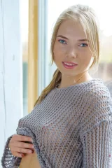 See-Through Temptation in Soft Knits by Luise Wixx Preview picture 6