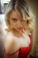 Holly Mae in Red Lingerie Debut Session Preview picture 3