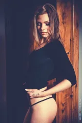 Mia Luna Under the Black Dress Preview picture 3