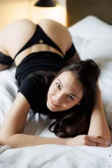 Aria Vexelle Lets Her Dress Ride Up Slowly Preview picture 6