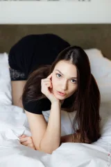 Aria Vexelle Lets Her Dress Ride Up Slowly Preview picture 2