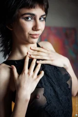 Yumi Fuyu's Nipslip Through The Transparent Bodysuit Preview picture 8